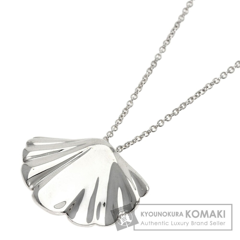 Tiffany shell motif necklace silver